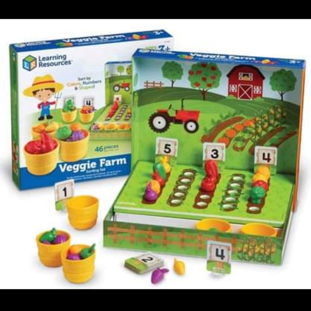❤️VUEC - Learning Resources - Veggie Farm Sorting Set - Educational Toddle…